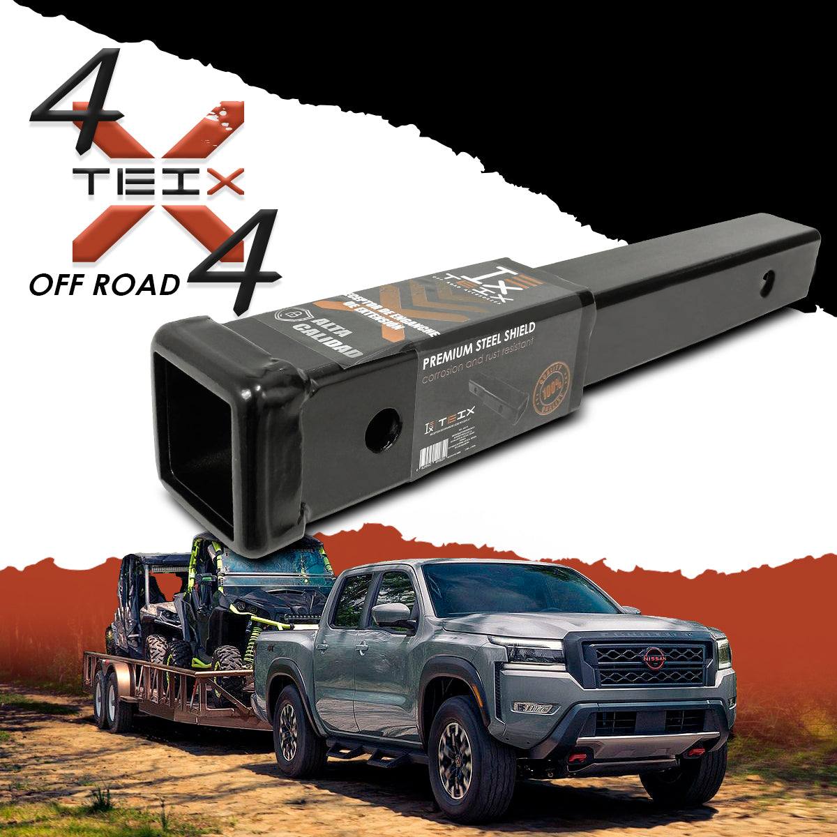 EXTENSIÓN DE ENGANCHE PARA REMOLQUE COPLE 12 PULG