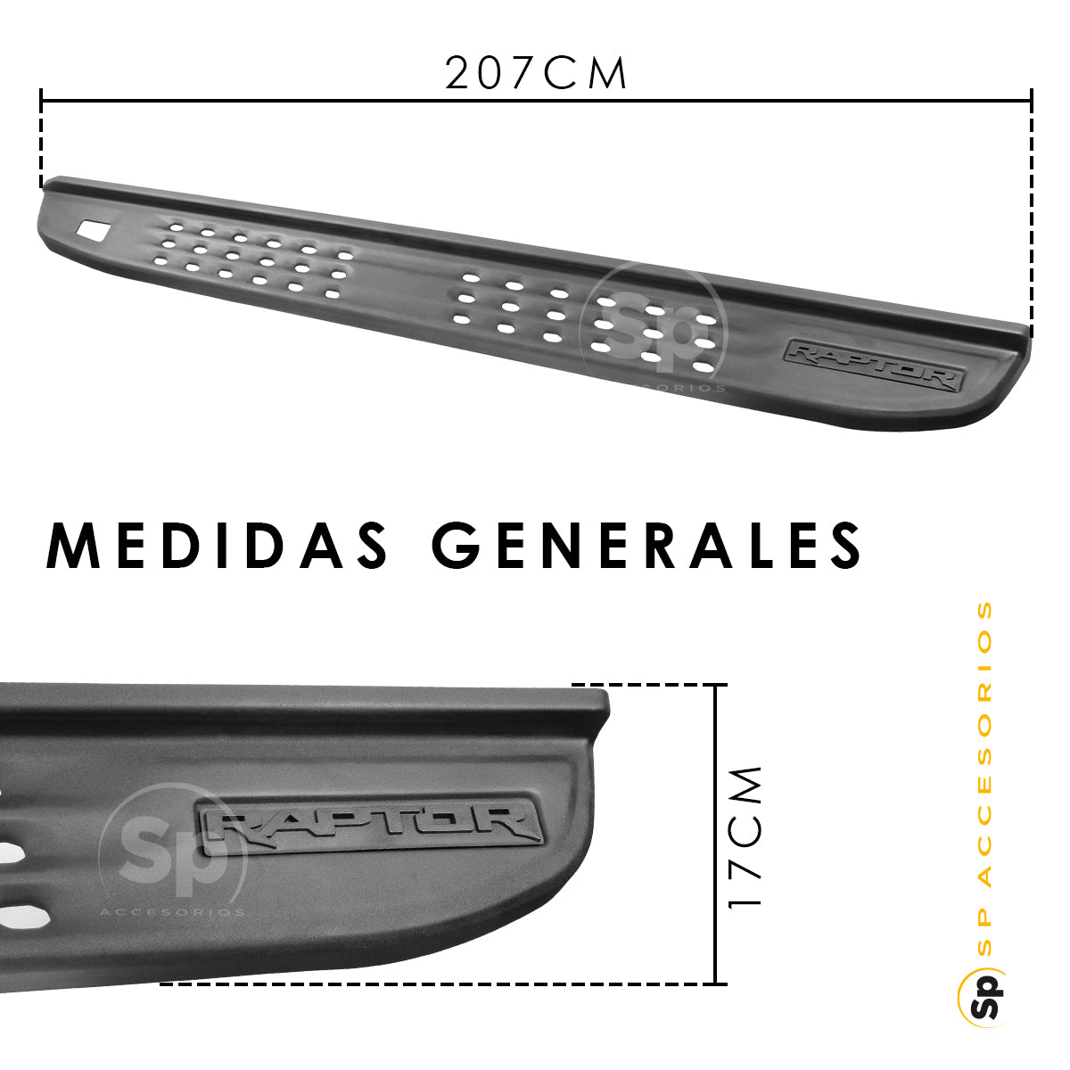 ESTRIBOS LATERALES TIPO RATOR FORD RANGER 2016-2021