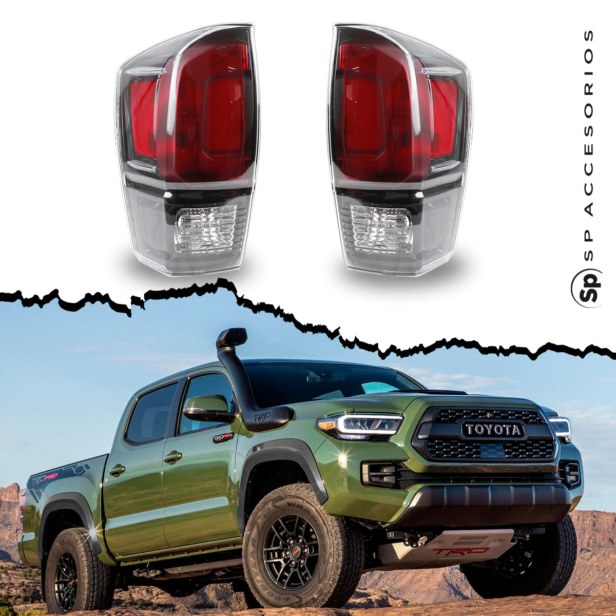 CALAVERAS LED PARA TACOMA 2016 A 2023