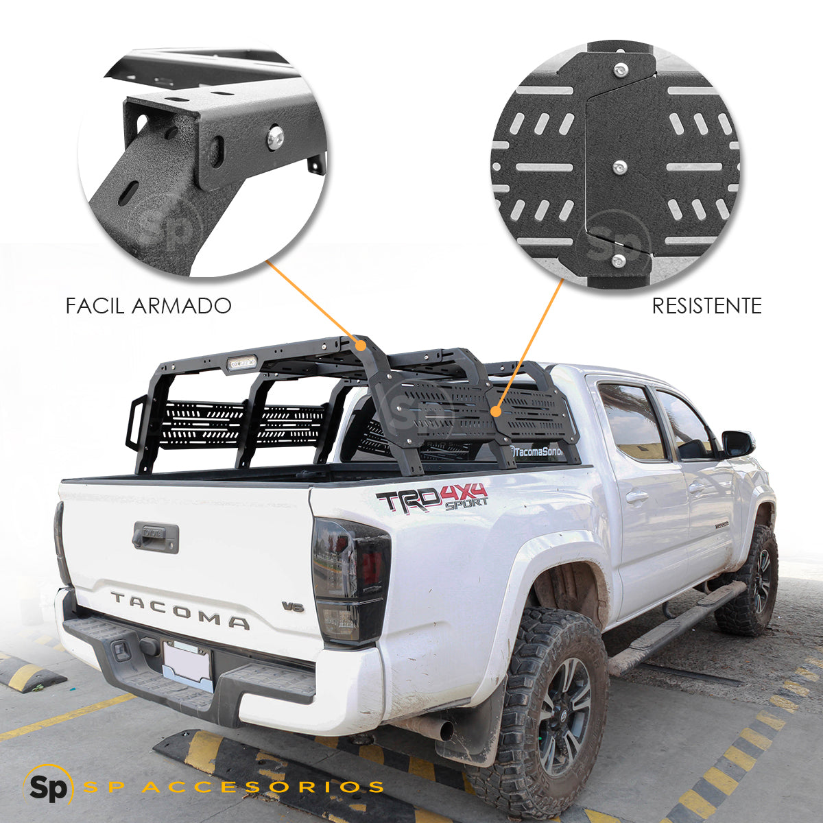 ROLL BAR SP ACCESORIOS PARA TOYOTA TACOMA 2005 A 2023