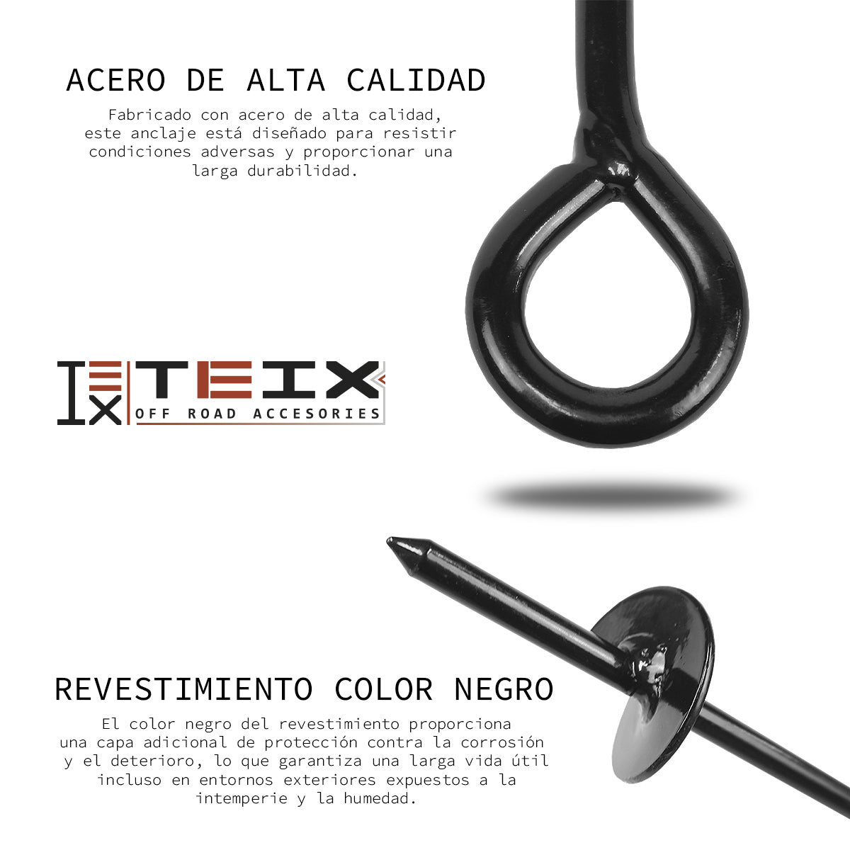 ANCLAJE ESTACA BASTON PARA TIERRA TEIX OFF ROAD