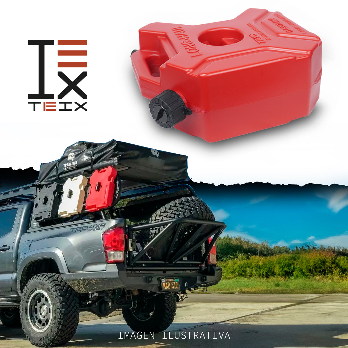 TANQUE DE GASOLINA 5 LITROS LATERAL TEIX