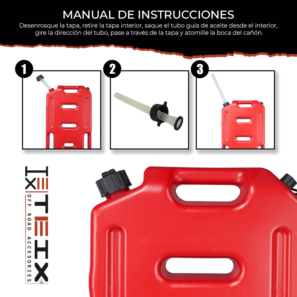 TANQUE DE GASOLINA 20 LITROS LATERAL TEIX