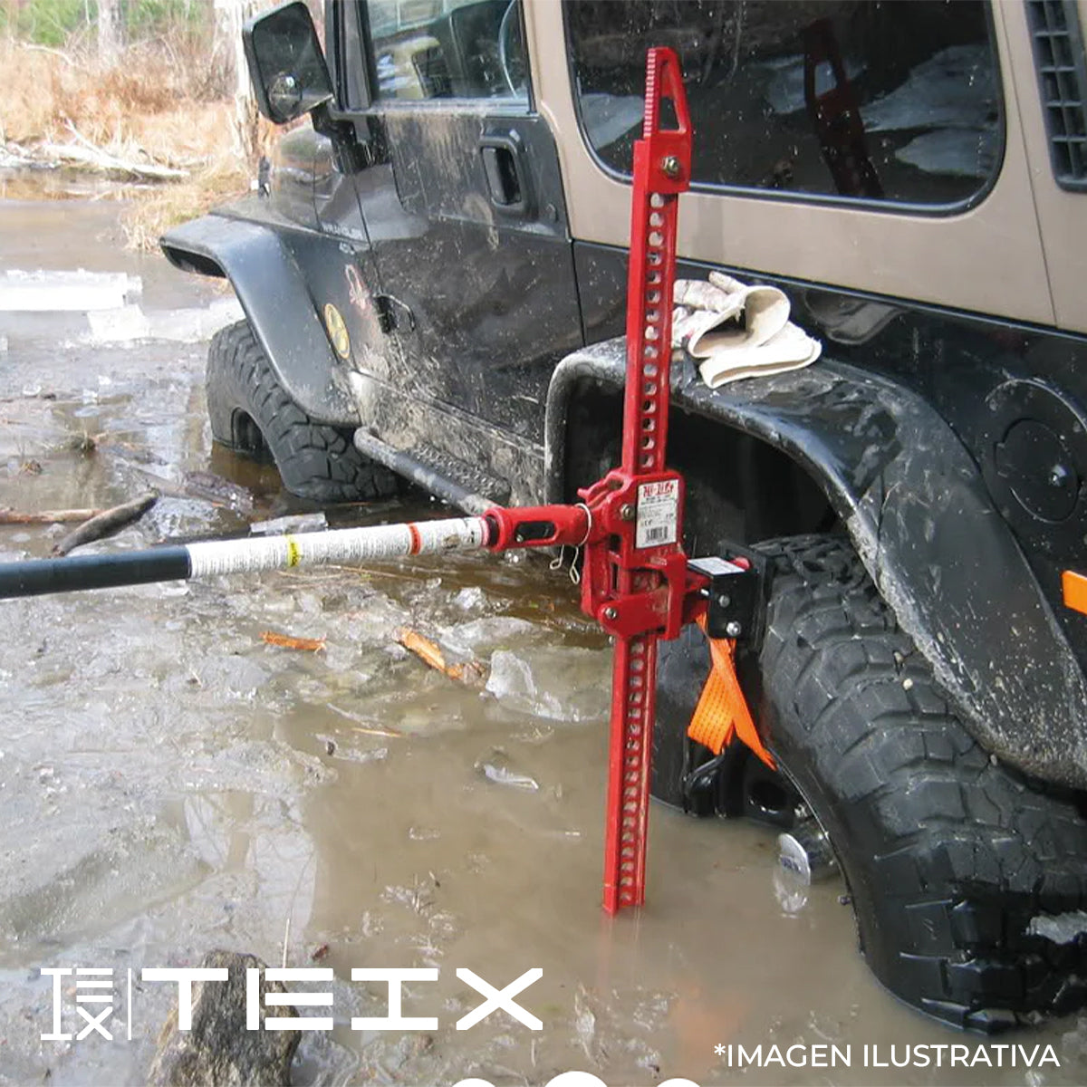 GATO ACERO HI LIFT48" TEIX