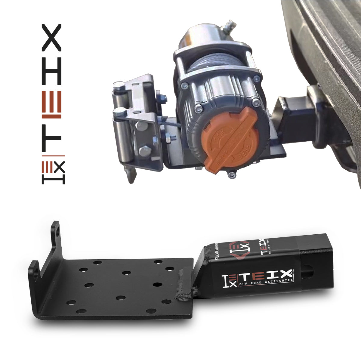 BASE METALICA PLACA WINCH PARA TIRON 2" TEIX