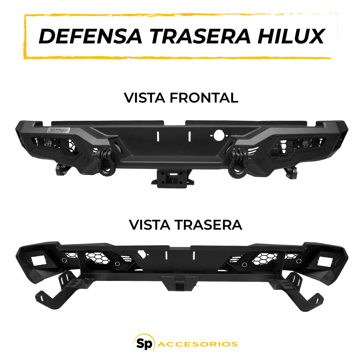 DEFENSA TRASERA TOYOTA HILUX