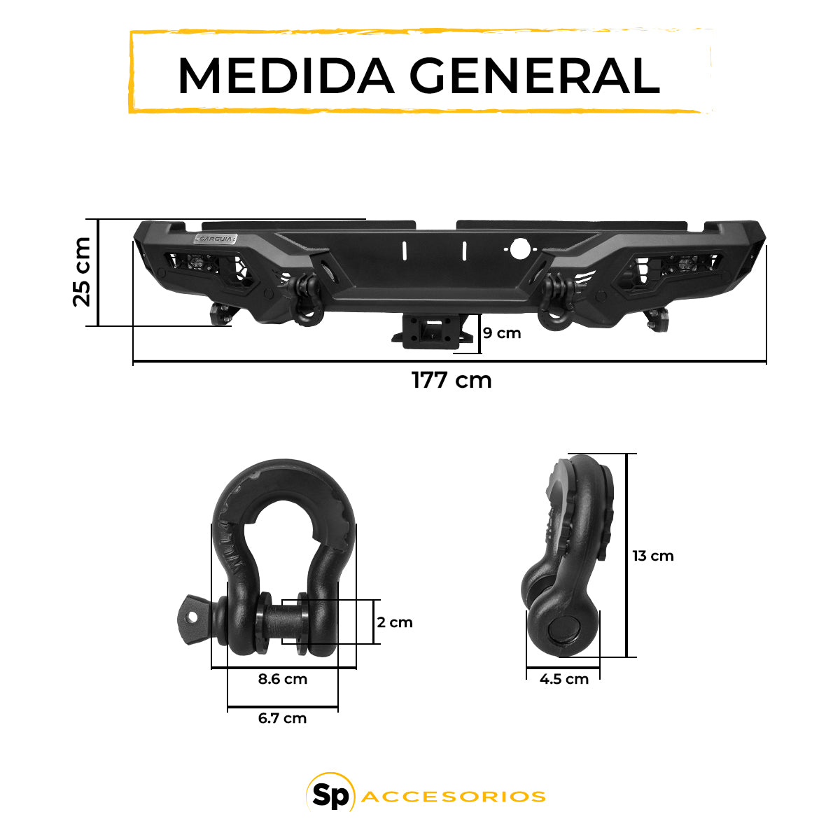 DEFENSA TRASERA TOYOTA HILUX