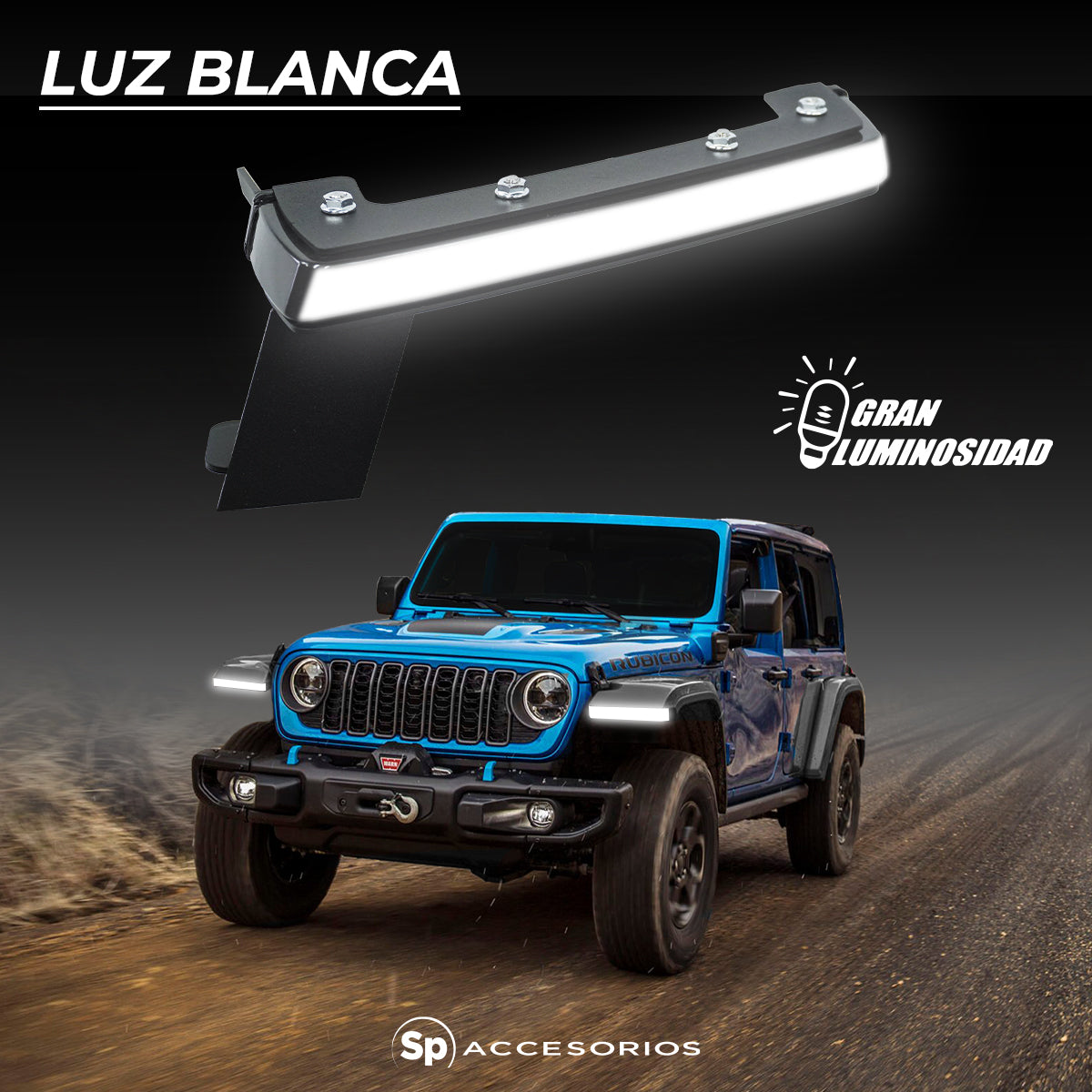 CANTONERAS SLIM FENDER LED PARA JEEP WRANGLER JL 2018-2024