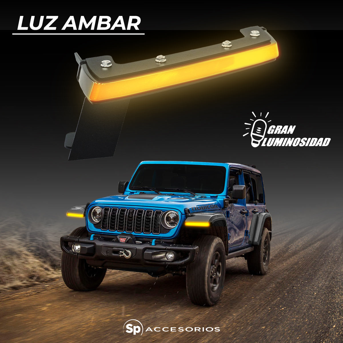 CANTONERAS SLIM FENDER LED PARA JEEP WRANGLER JL 2018-2024