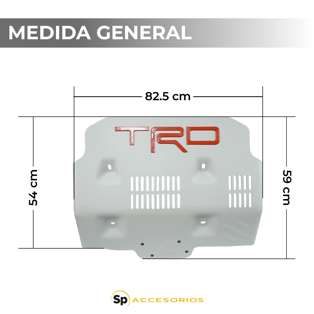 SKID PLATE METALICO TRD PARA TOYOTA FJ CRUSIER 2007 - 2014
