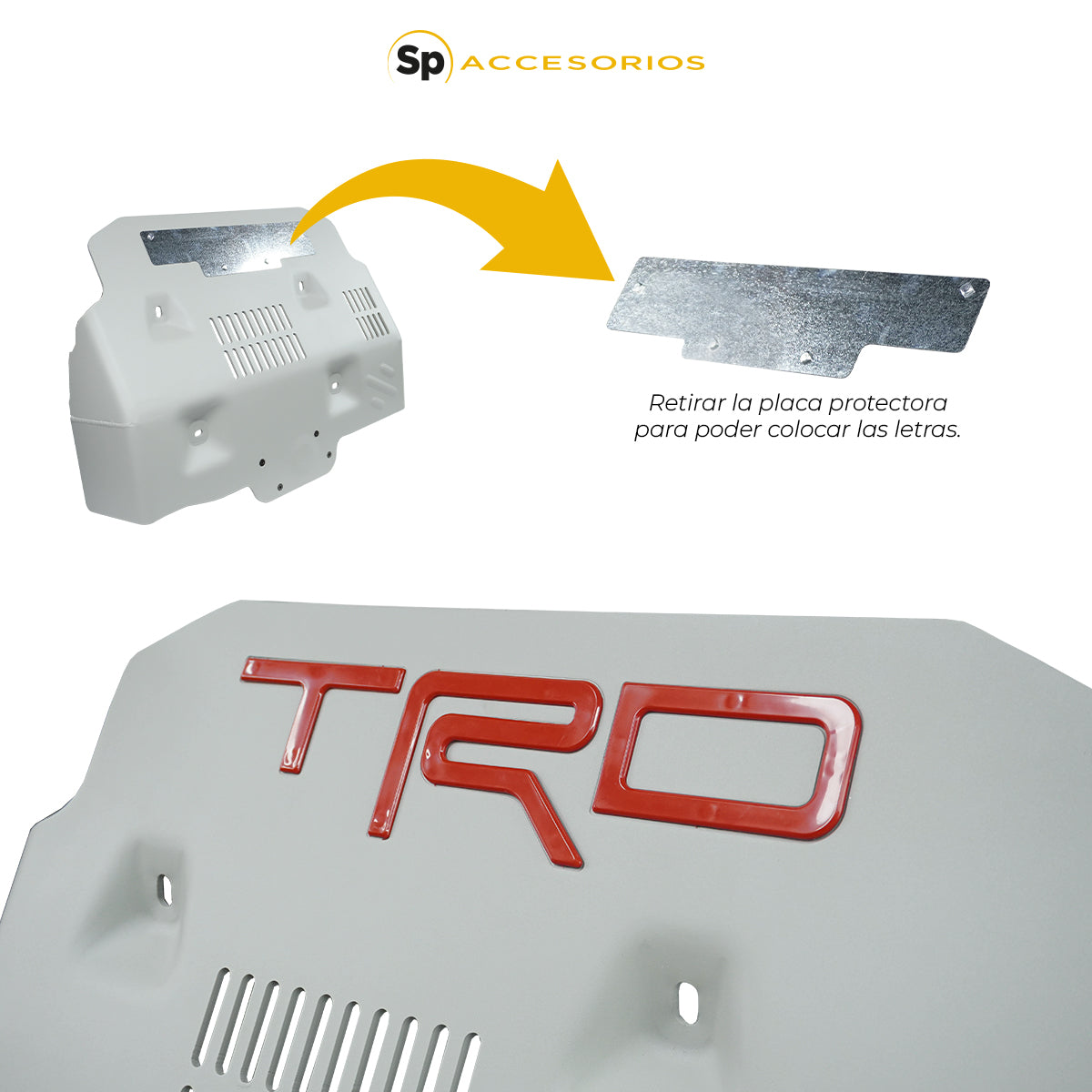 SKID PLATE METALICO TRD PARA TOYOTA FJ CRUSIER 2007 - 2014
