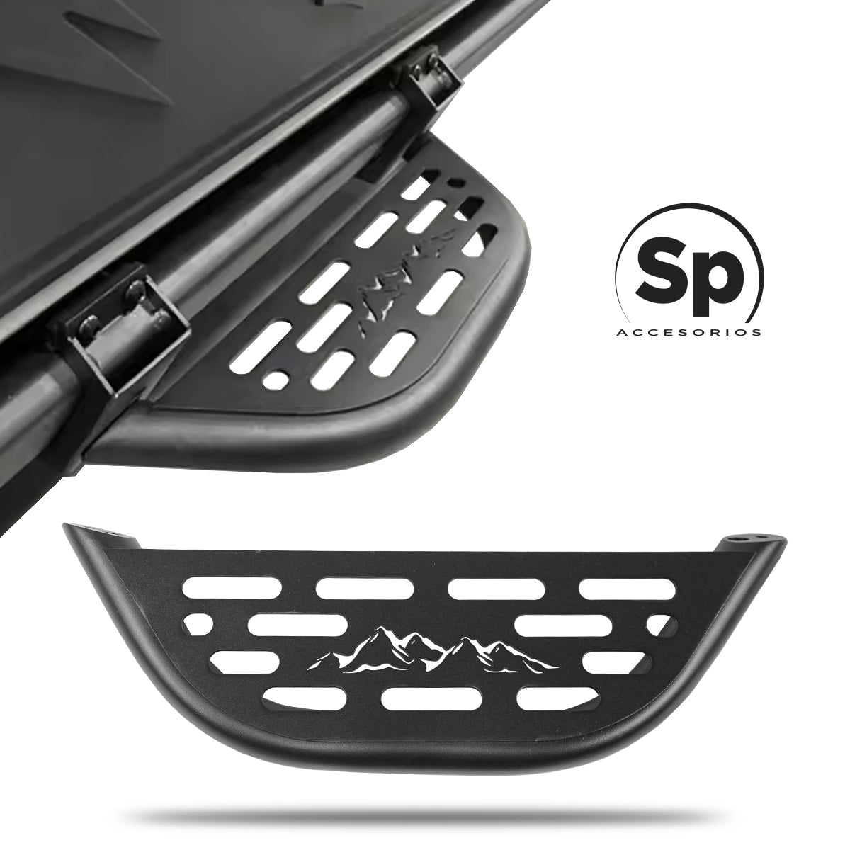 PAR DE ESCALONES METALICOS DE ESTRIBO PARA FORD BRONCO 2020 - 2024