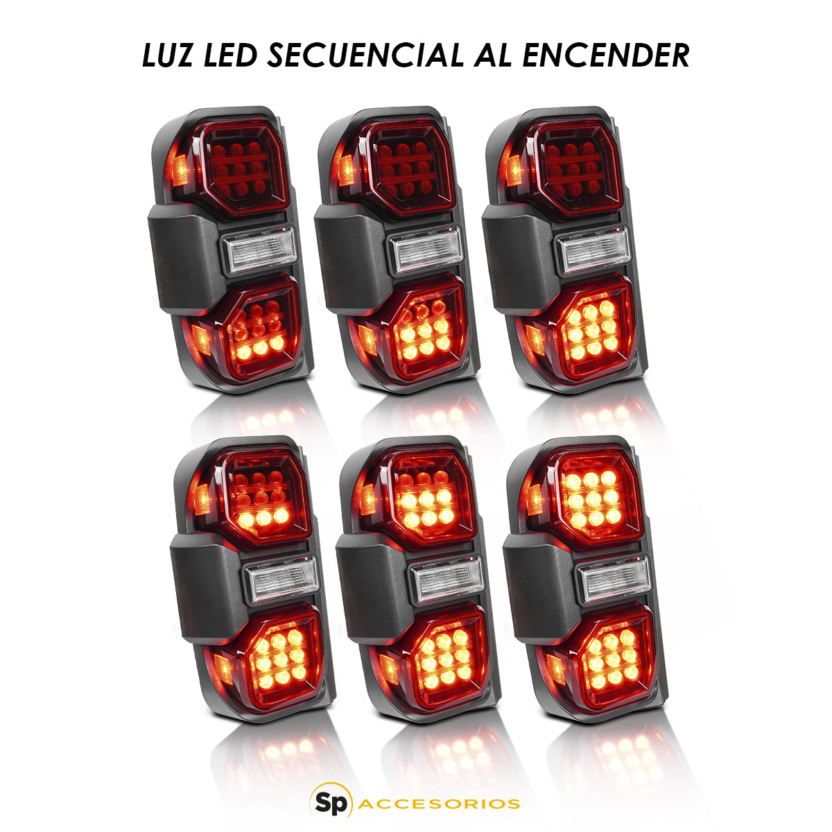 PAR DE CALAVERAS LED PARA FORD BRONCO 2019 - 2024
