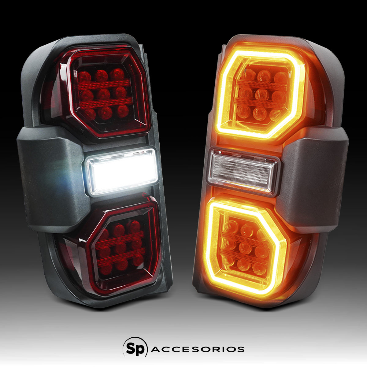 PAR DE CALAVERAS LED PARA FORD BRONCO 2019 - 2024