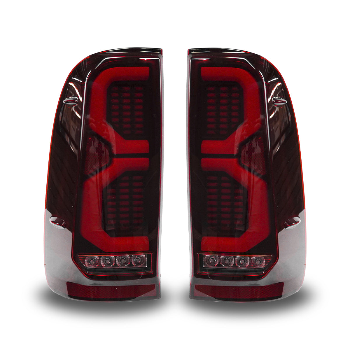 PAR DE CALAVERAS LED CONVERSION HILUX 2023 PARA TOYOTA HILUX 2012 - 2015 VIGO