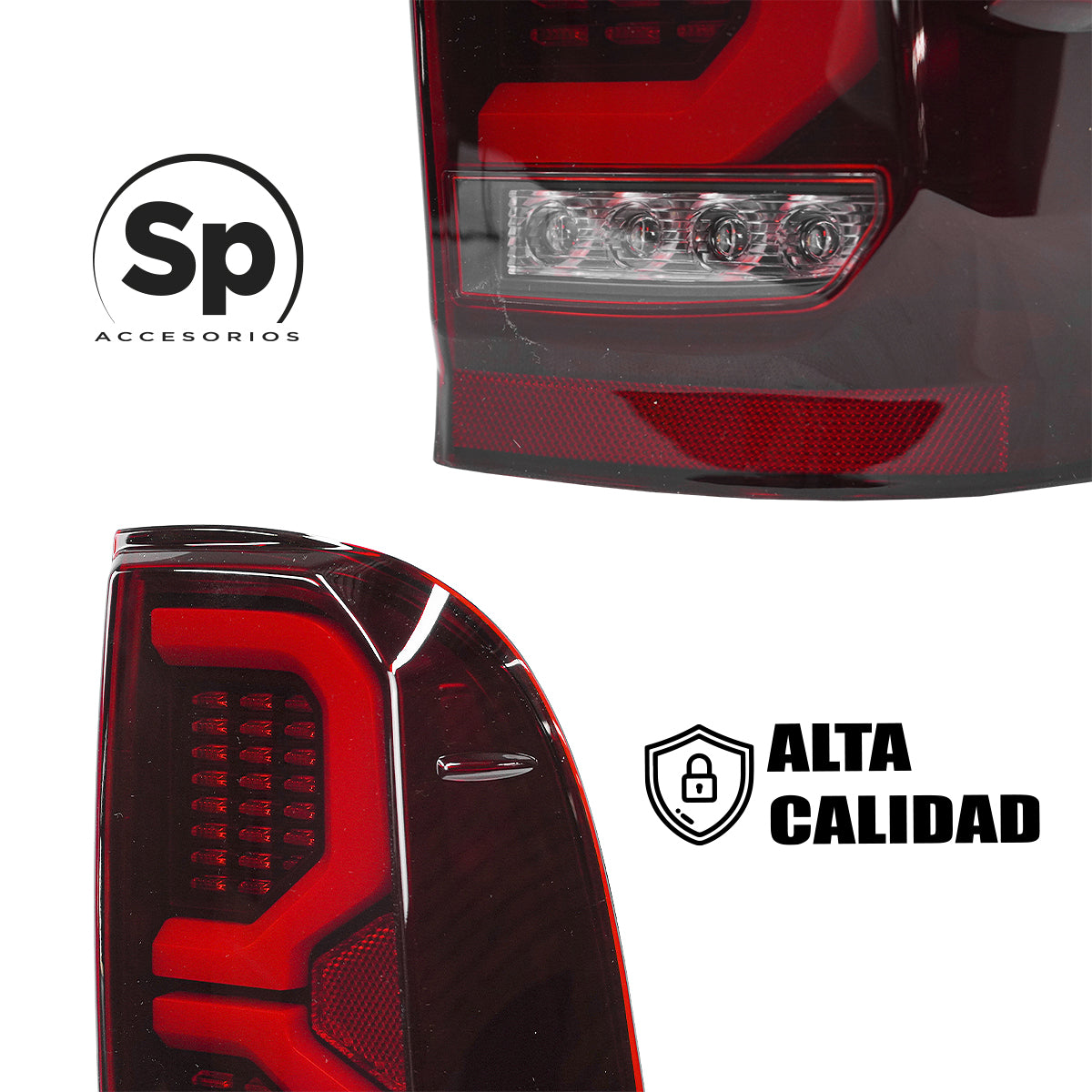 PAR DE CALAVERAS LED CONVERSION HILUX 2023 PARA TOYOTA HILUX 2012 - 2015 VIGO