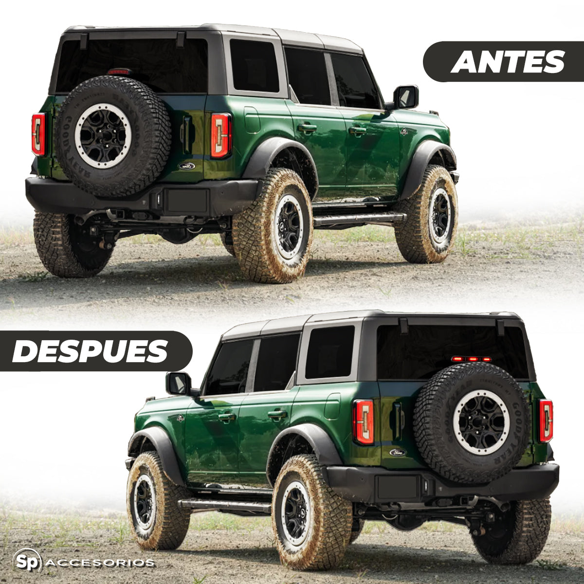 LUZ LED STOP DE MONTAJE ALTO PARA FORD BRONCO 2019-2024