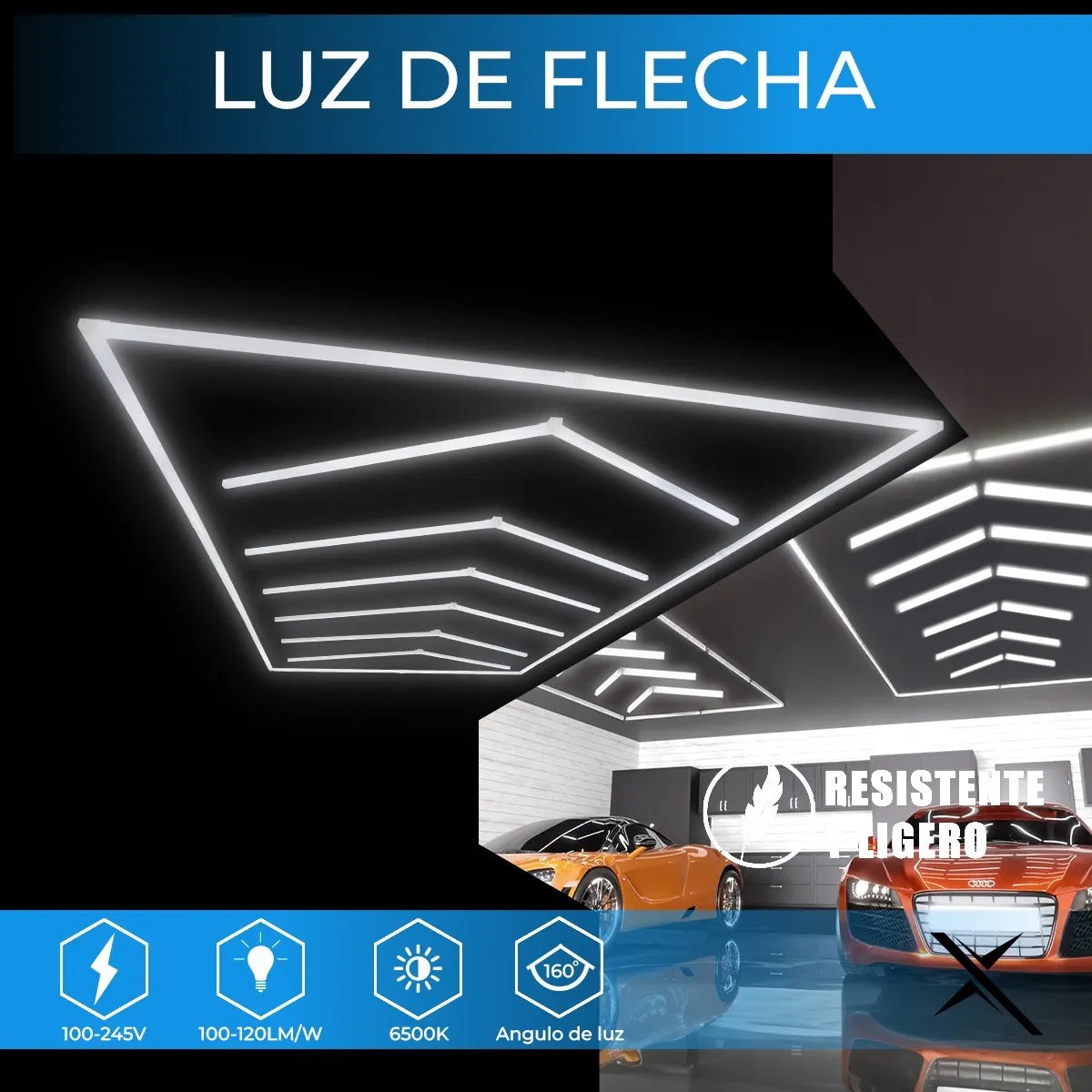Luz Para Techo Better Life 480w Led Blanco 483.5x244.7cm