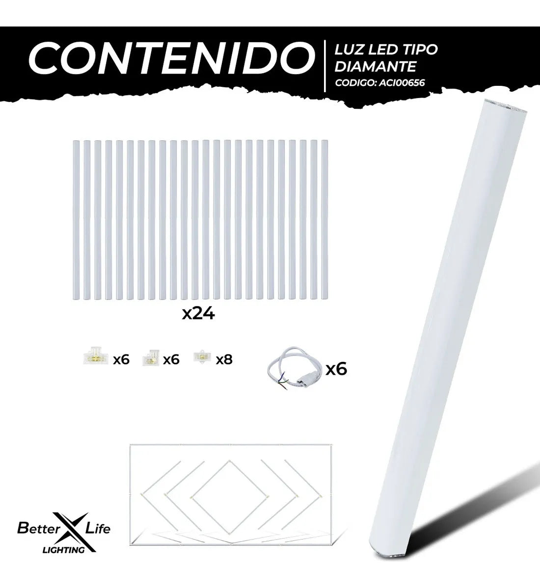 Lampara Para Techo De 480w 483.5x244.7cm BetterLife