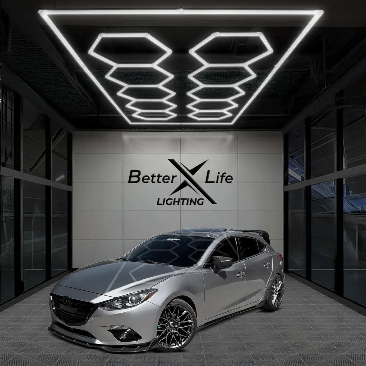 Luz Para Techo Hexagonal Industrial 656w 483.5x244.7cm