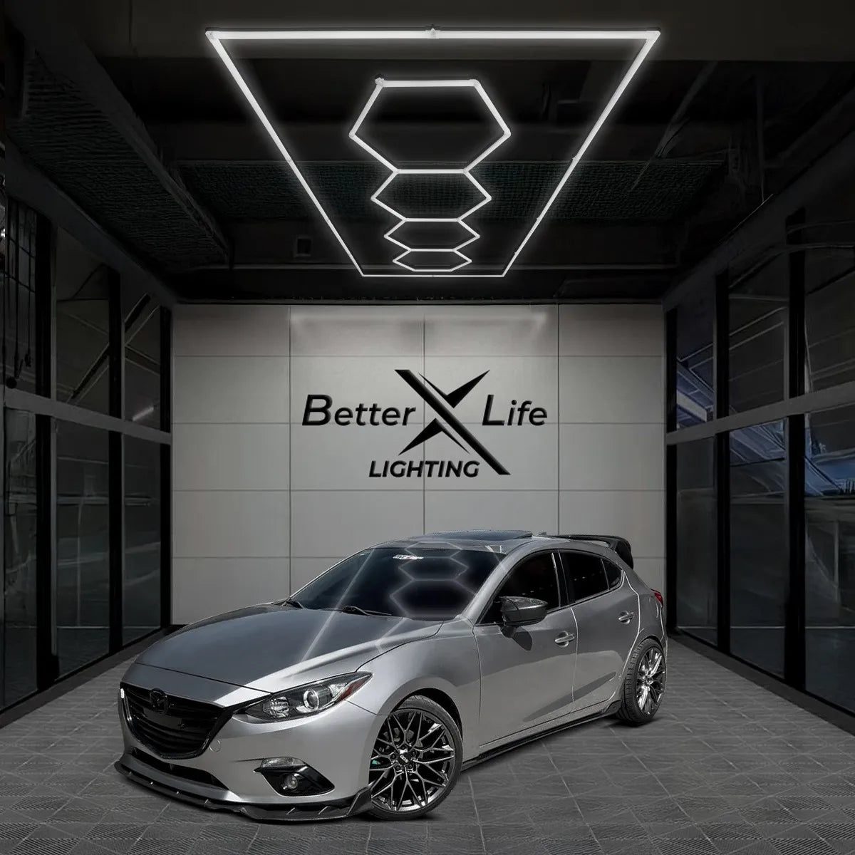 Luz Para Techo Better Life Hexagonal 450w De 483.5x244.7cm