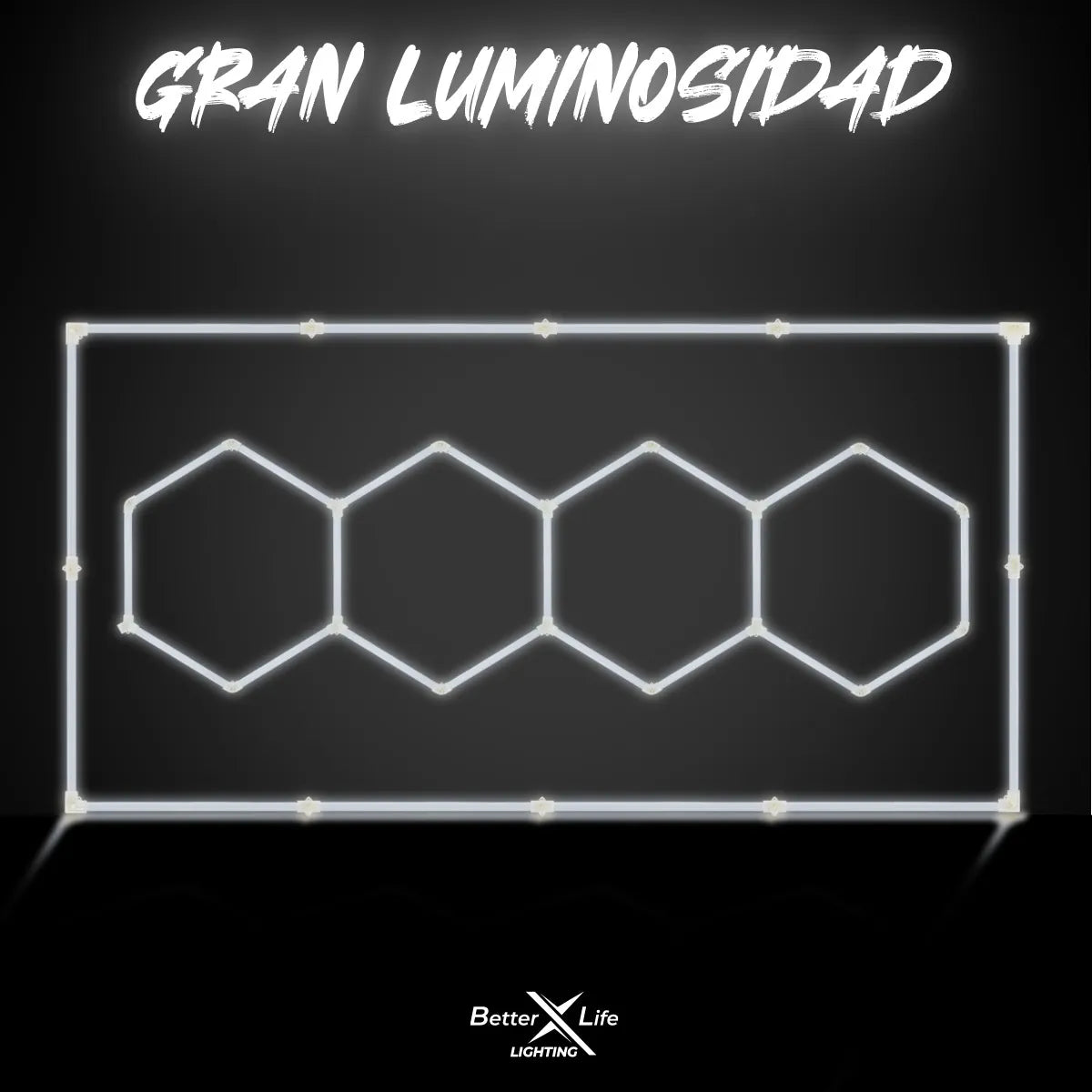 Luz Para Techo Better Life Hexagonal 450w De 483.5x244.7cm