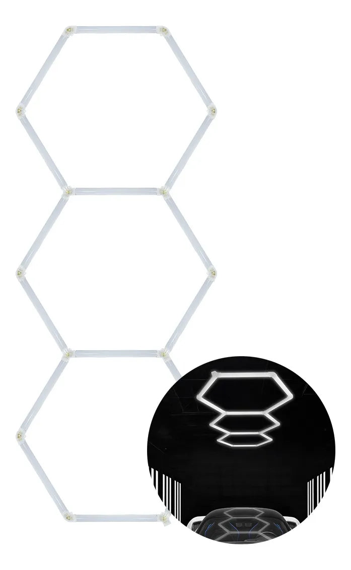 Luz Led Hexagonal De Techo Better Life 128w 234.7x93cm