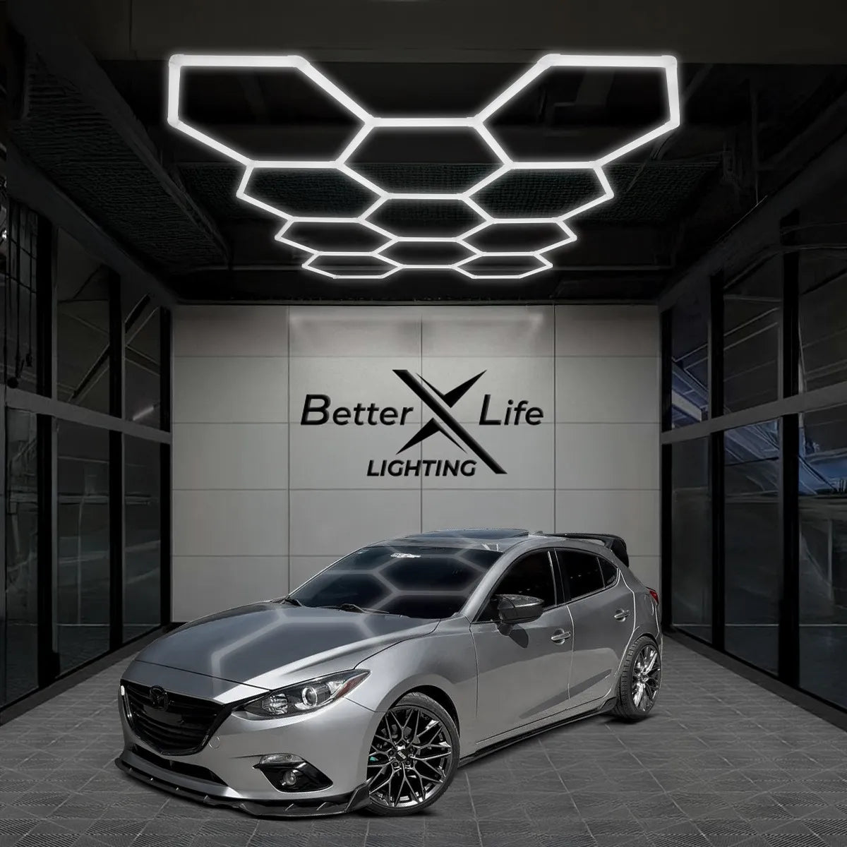 Luz Led Para Techo Better Life Hexagonal 368w 226.5x311.8cm