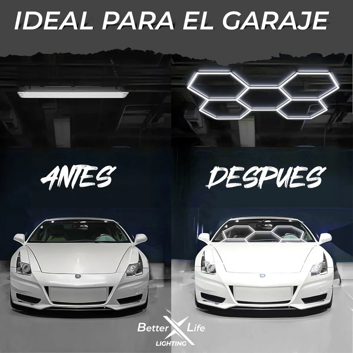 Luz Led Hexagonal Para Techo Better Life 456w 226.5x388.9cm