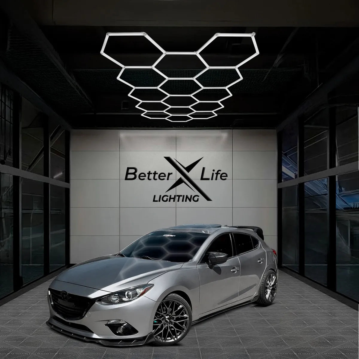 Lampara Para Techo De 480w Hexagonal De 427.4x226.5cm