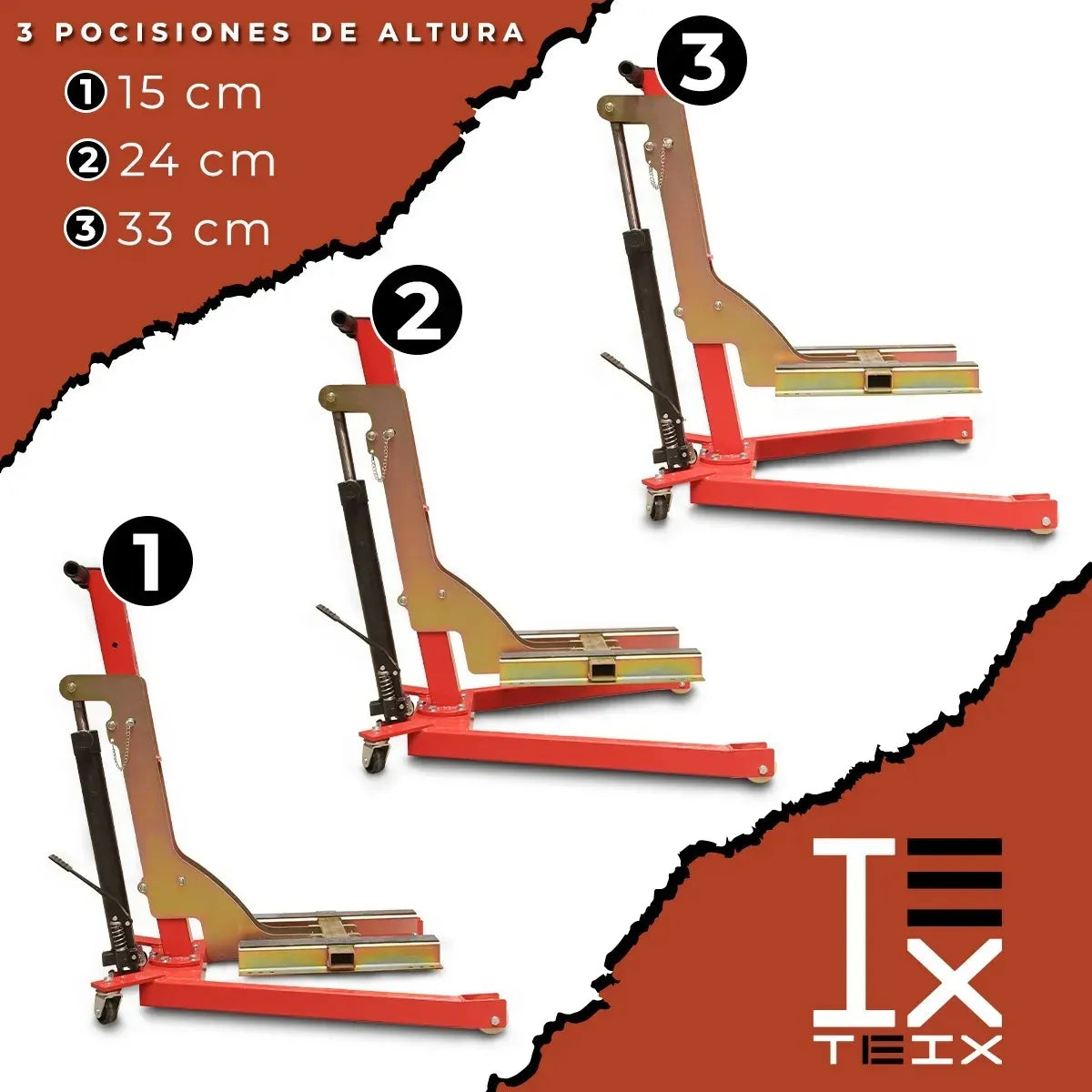 Elevador De Motocicleta Tipo D Proposito 500kg Off Road