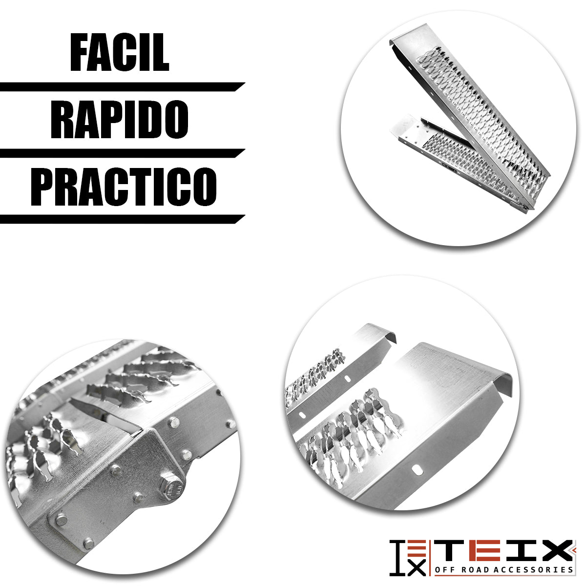 RAMPA PLEGABLE RAMPA PLEGABLE ACERO ATV Y MOTO 250KG 193X25 AB3