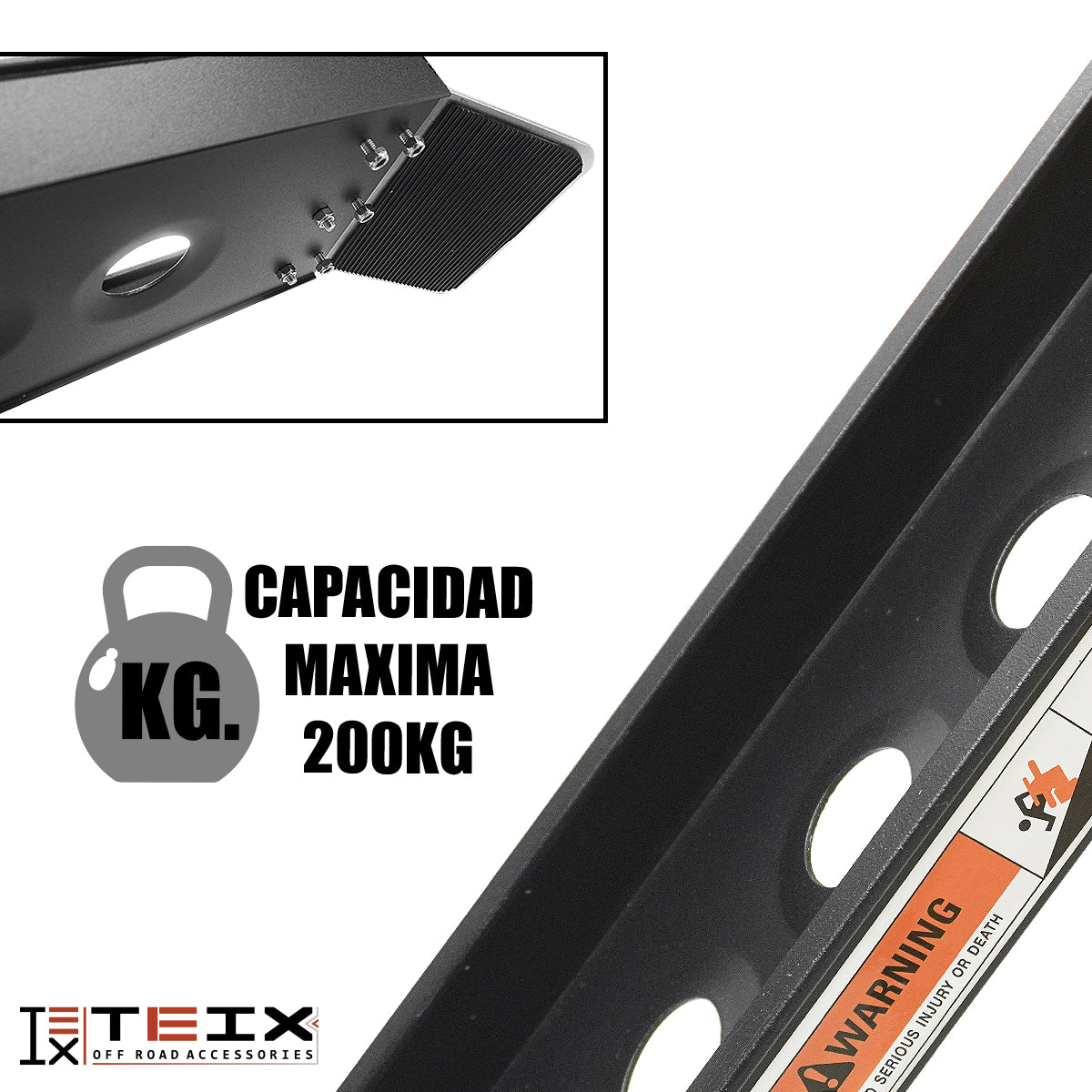 RAMPA PLEGABLE ALUMINIO MOTO SENCILLA 193X16.8 NEGRA AB5