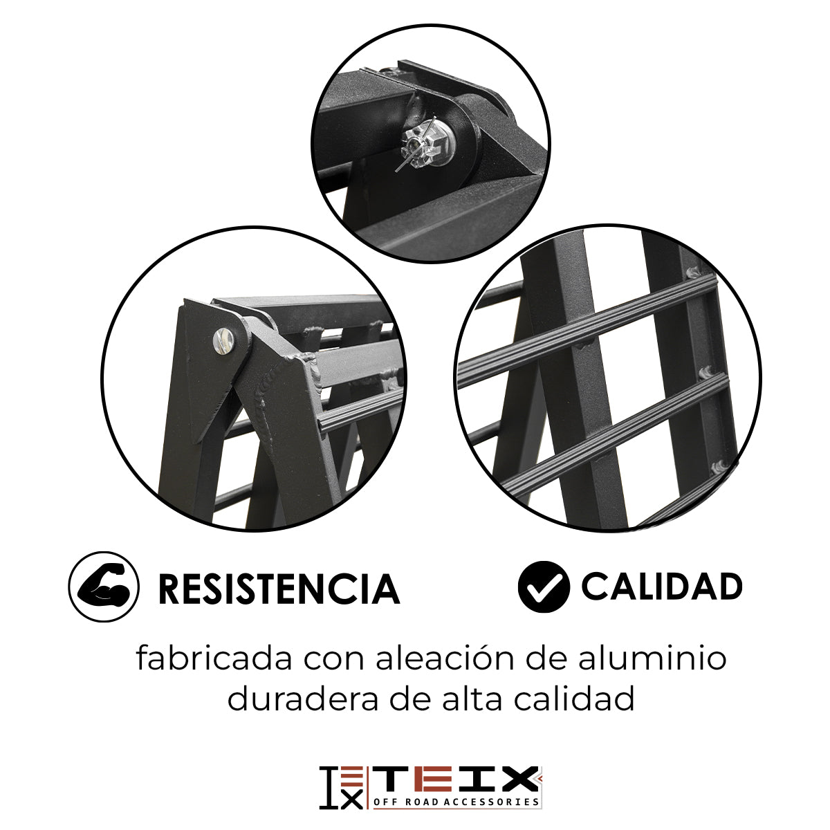 RAMPA PLEGABLE ALUMINIO PARA MOTO CUATRIMOTO RZR CAN AM 680KG 238X45 NEGRA AB6