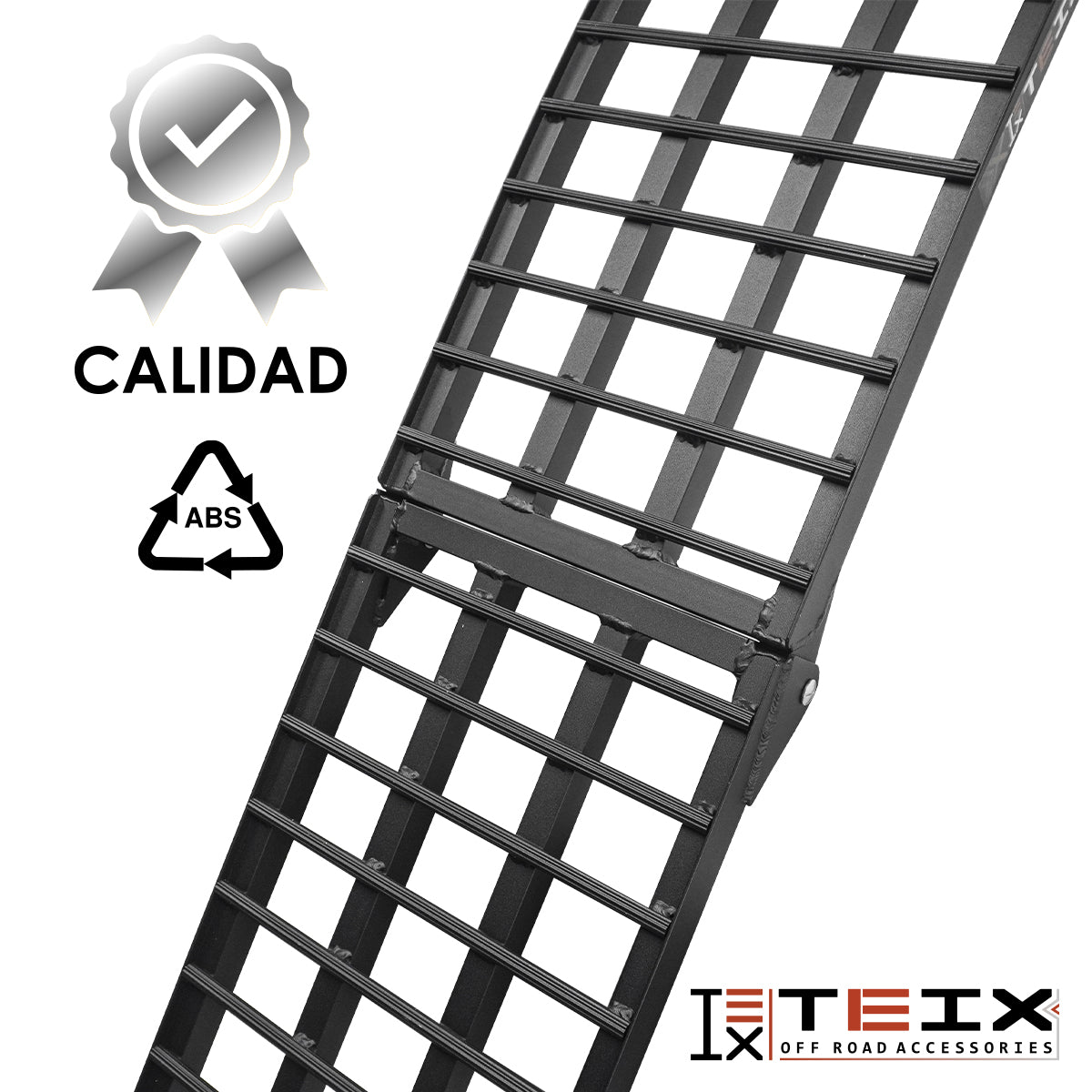 RAMPA PLEGABLE ALUMINIO PARA MOTO CUATRIMOTO RZR CAN AM 680KG 238X45 NEGRA AB6