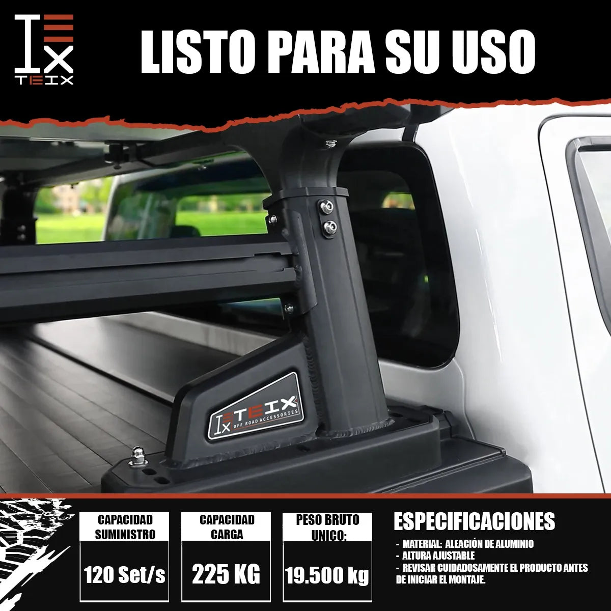Bed Rack Tipo X Para Full Size Teix Off Road