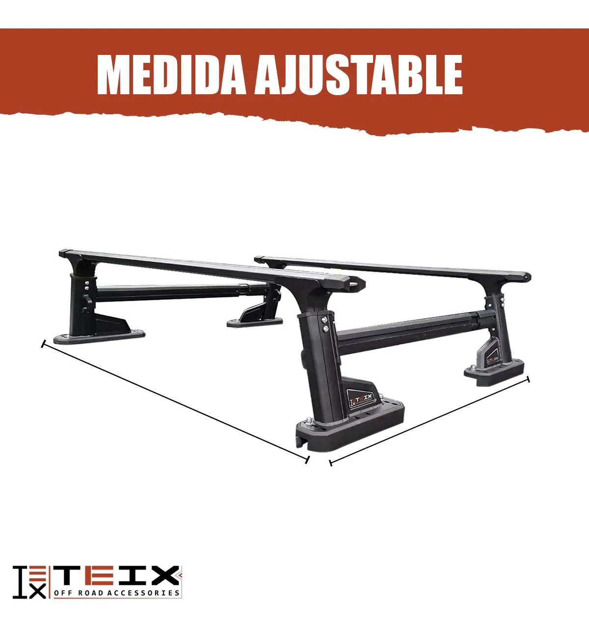 Bed Rack Tipo X Para Full Size Teix Off Road