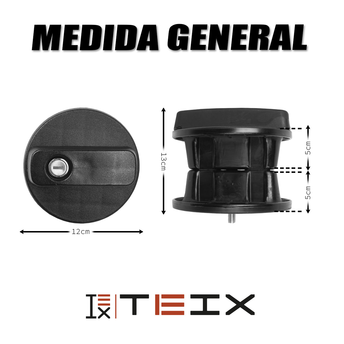 CANDADO PARA TANQUE DE GASOLINA LATERAL 10 LITROS TEIX