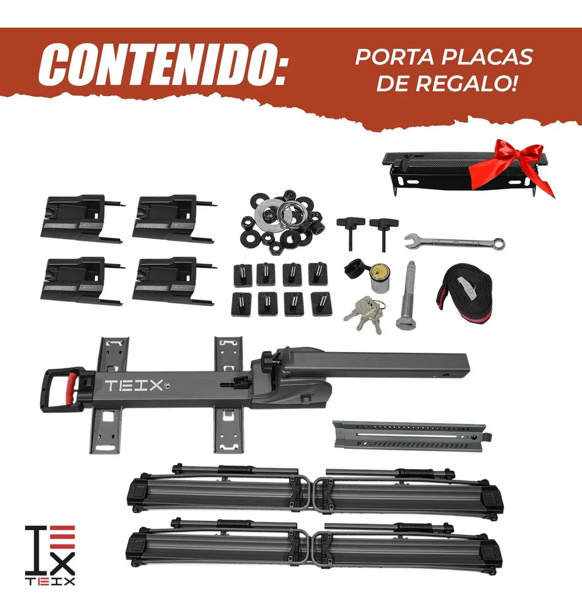 Rack Tiron Porta Bicicletas Helium Para Camionetas Y Suvs Gris Oscuro