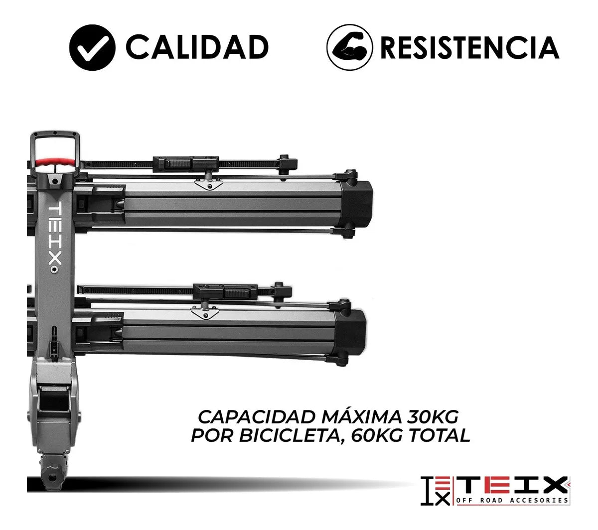 Rack Tiron Porta Bicicletas Helium Para Camionetas Y Suvs Gris Oscuro