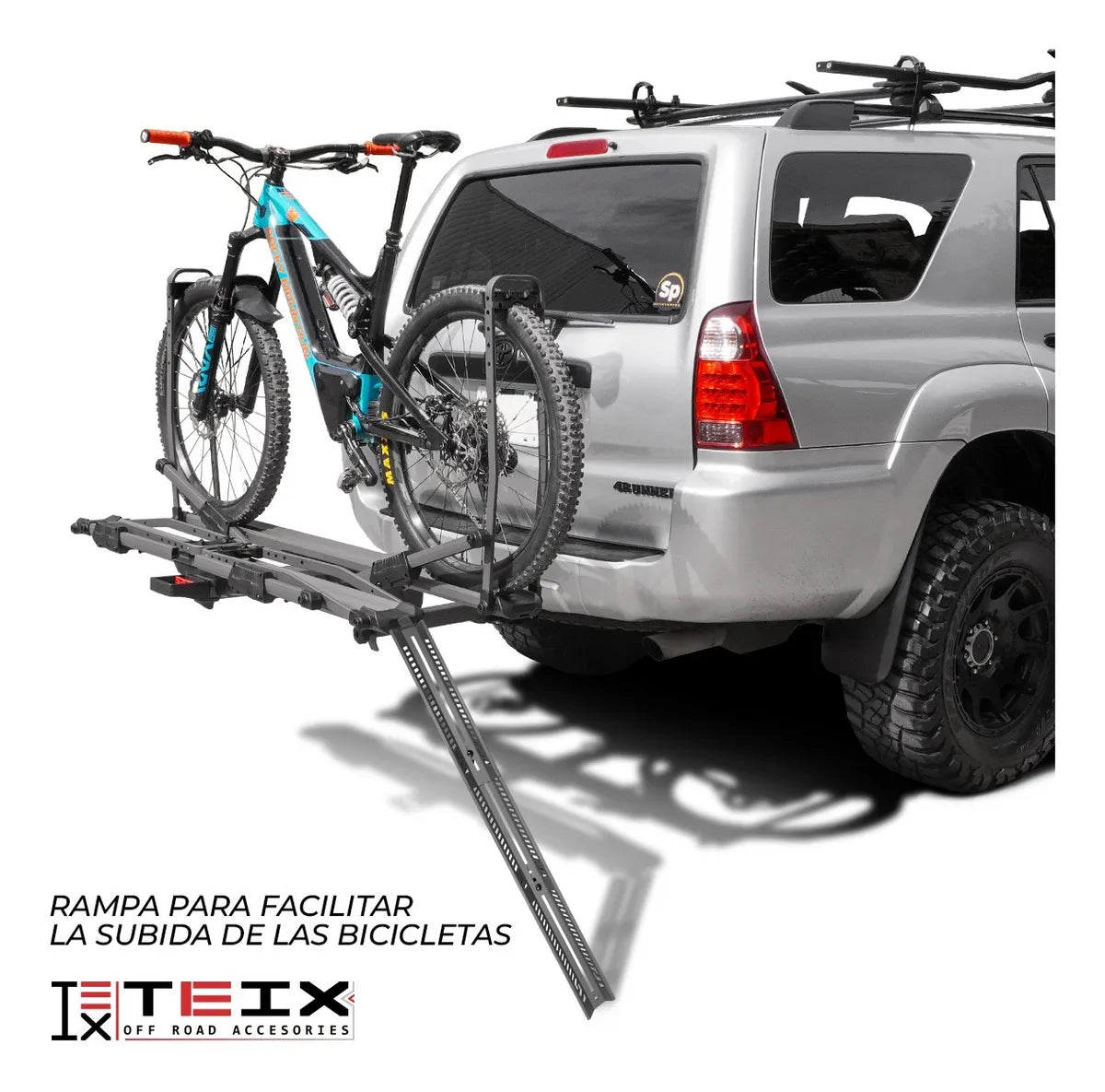 Rack Tiron Porta Bicicletas Helium Para Camionetas Y Suvs Gris Oscuro