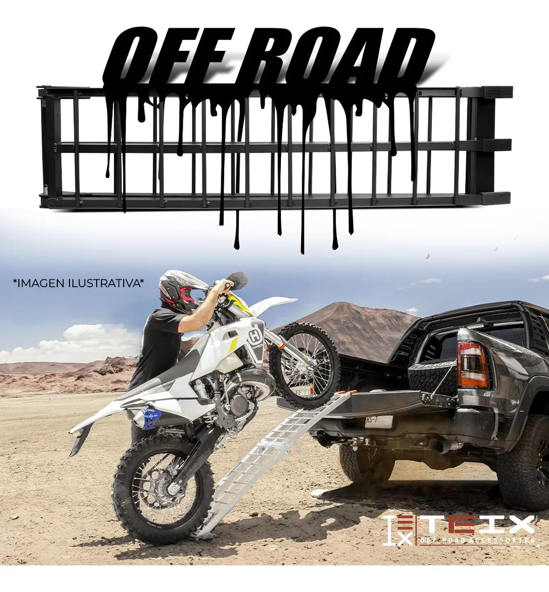 Rampa Aluminio Escalera C/ Soporte Carga Max. 1500lb