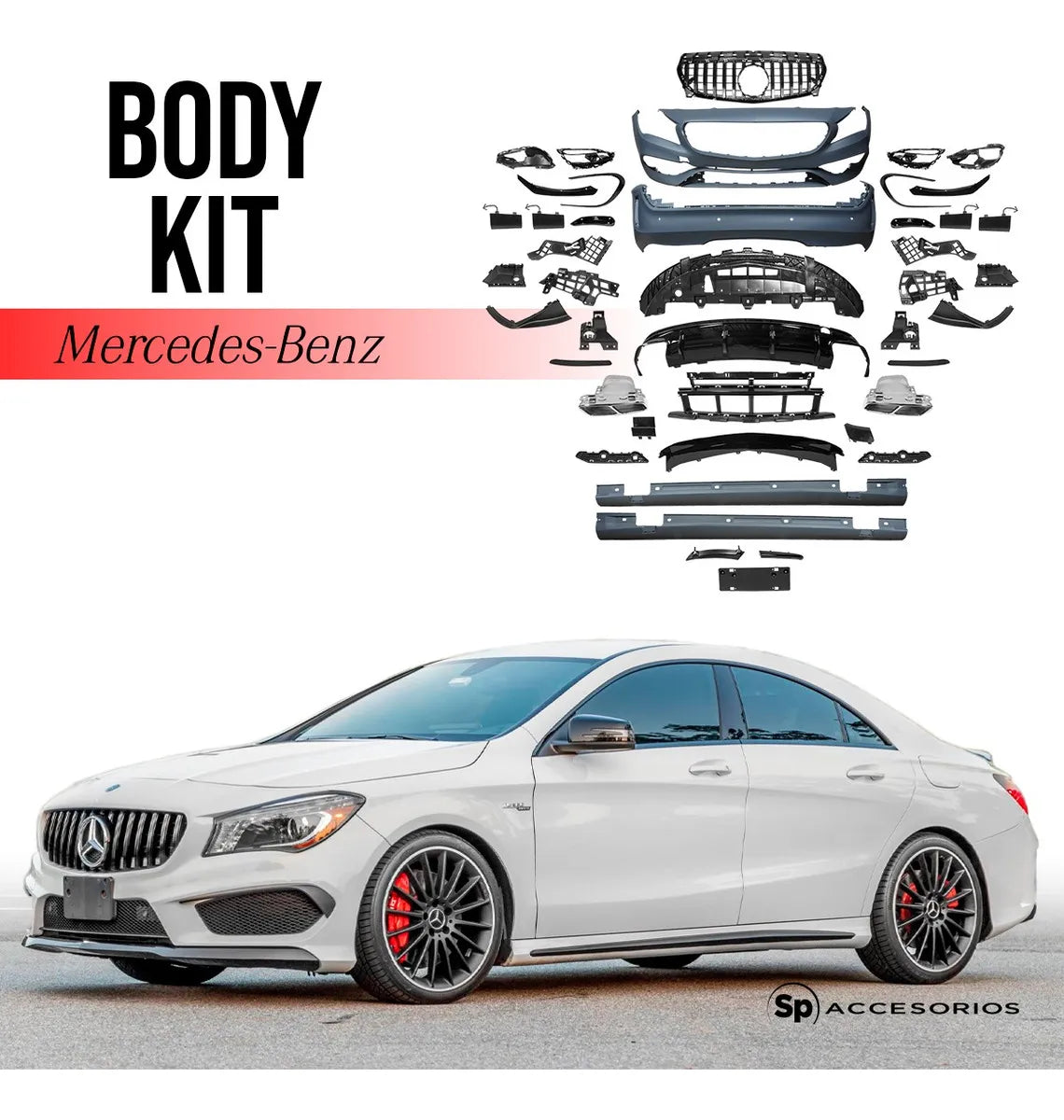 Body Kit Para Benz Amg 16-18 Class Cla - Cla45 Deportivo