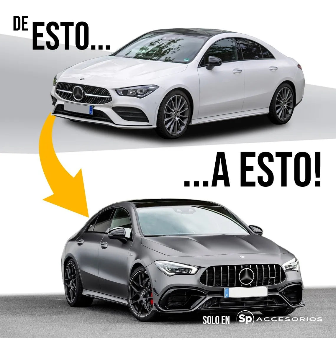 Body Kit Estético De Class Cla - Cla45 Para Amg 2019+