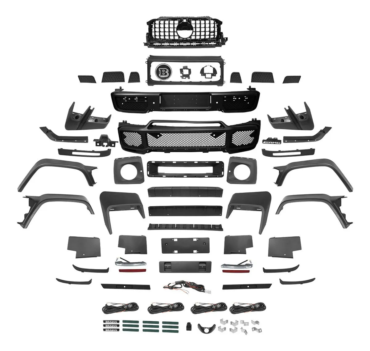 Body Kit Premium Tipo Class G 19+ A G63 Mercedes Brabus
