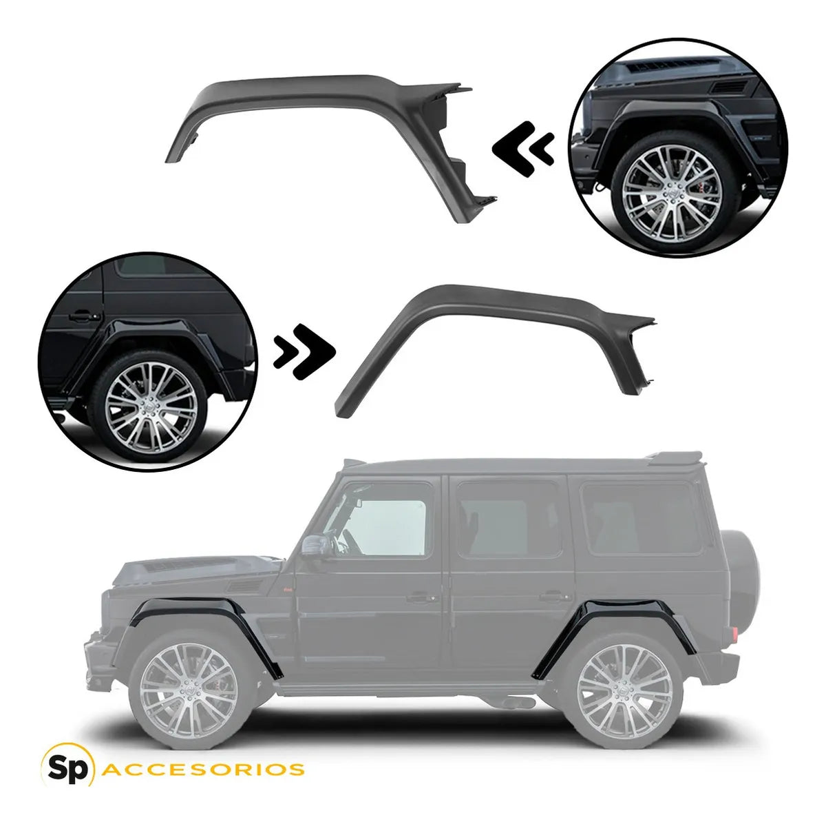 Body Kit Premium Tipo Class G 19+ A G63 Mercedes Brabus