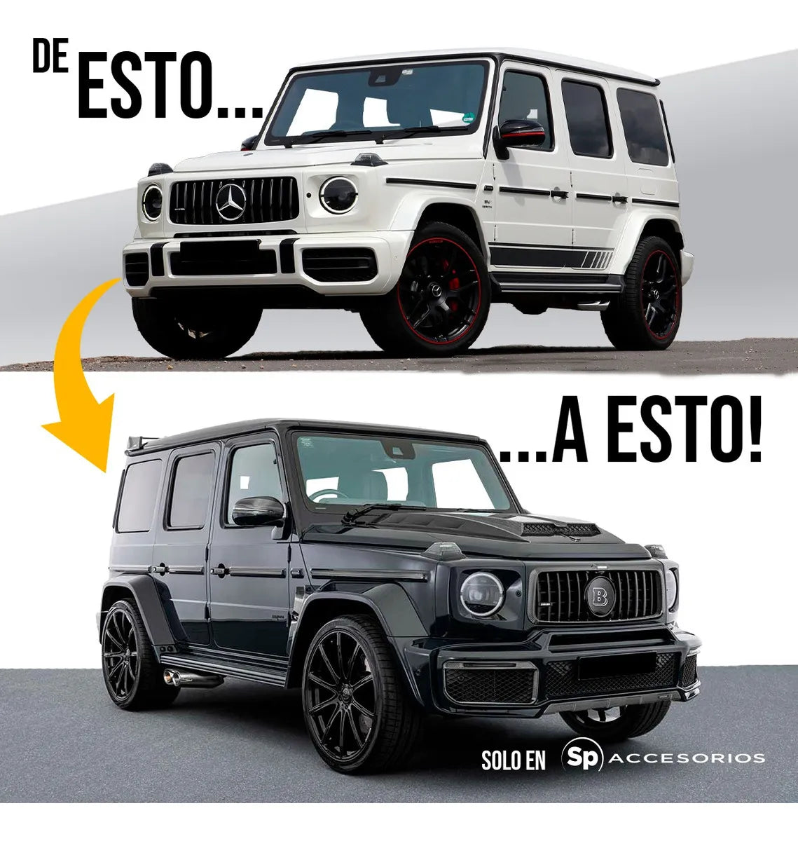 Body Kit Premium Tipo Class G 19+ A G63 Mercedes Brabus
