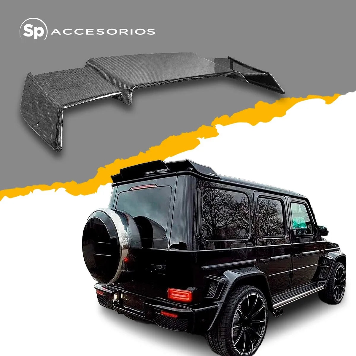 Spoiler Dry Carbon Para Benz Amg G63 Trasero