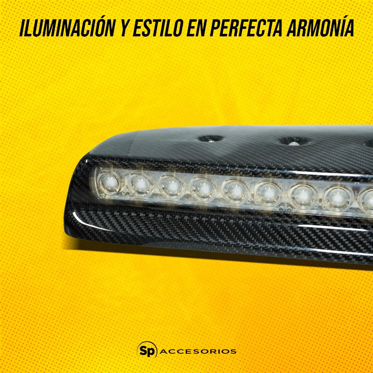 Spoiler Superior Para Techo Con Luz Led Para Amg G63