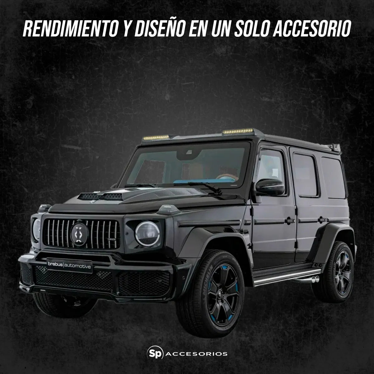 Spoiler Superior Para Techo Con Luz Led Para Amg G63